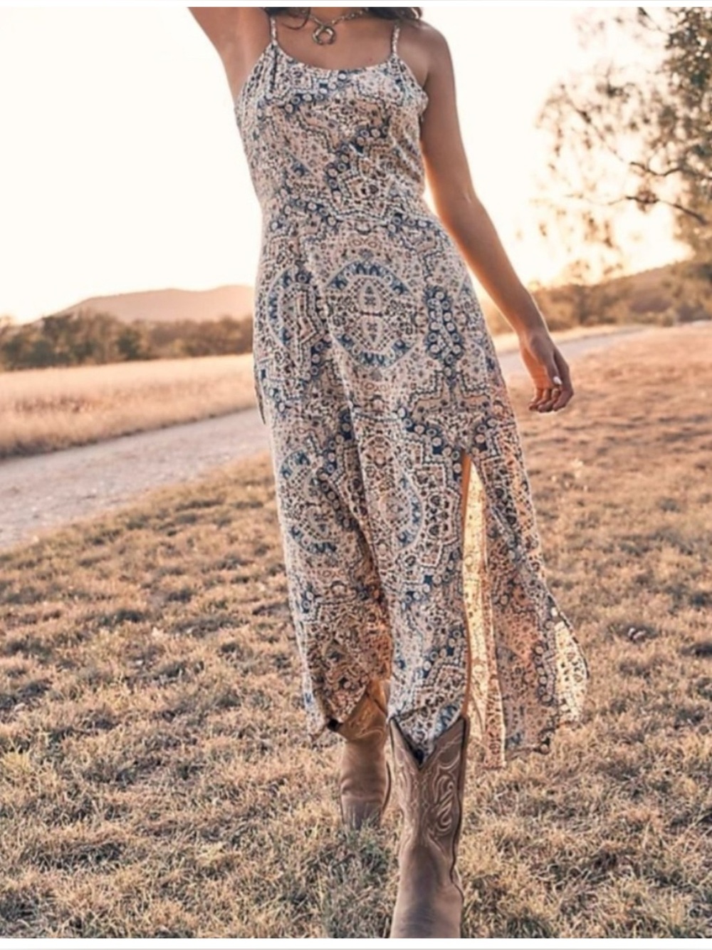 Wrangler Retro Western Tank Maxi Dress Size XL